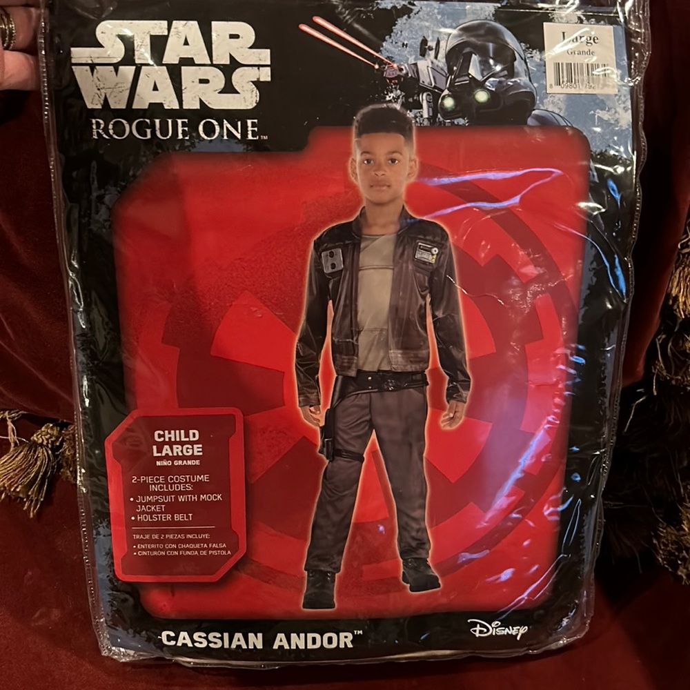 BRAND NEW STAR WARS ROGUE ONE CASSIAN ANDOR SIZE LARGE 12-14